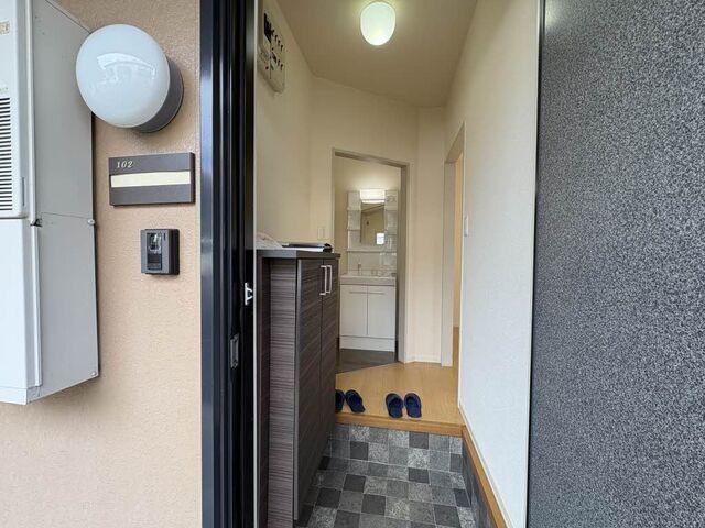 島田市落合アパート 玄関