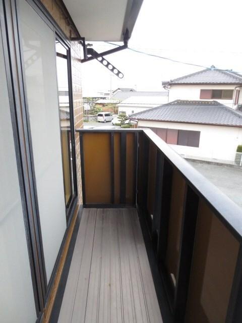 磐田市福田アパート バルコニー