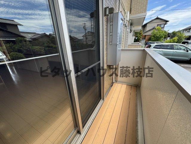 島田市岸町アパート バルコニー
