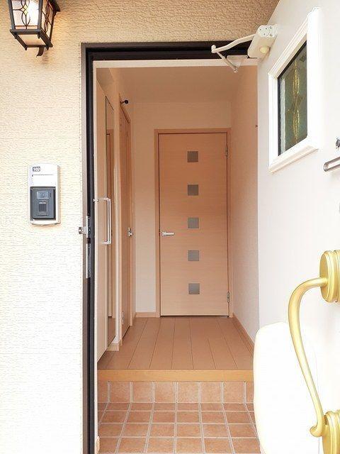 島田市旭アパート 玄関