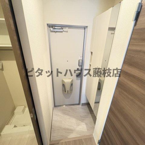 島田市中河アパート 玄関