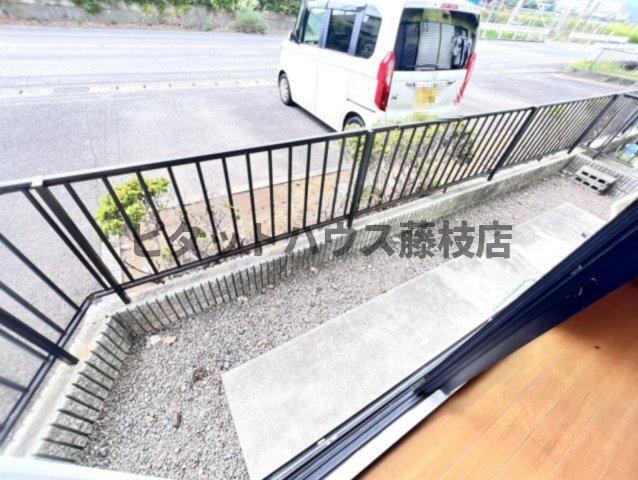 焼津市一色アパート バルコニー