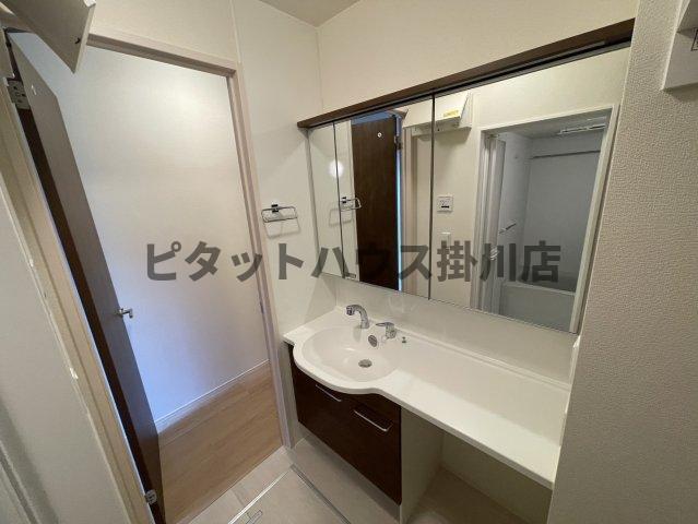 磐田市上大之郷アパート 洗面