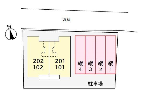 御前崎市佐倉アパート 駐車場