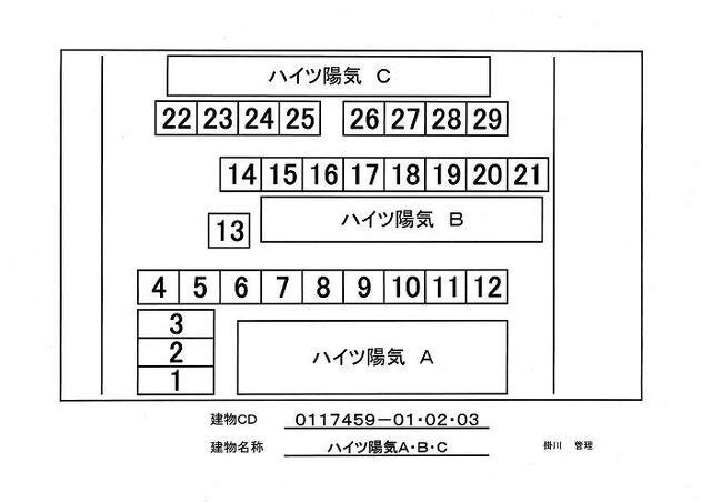 御前崎市佐倉アパート 駐車場
