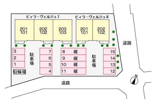 掛川市平野アパート 駐車場