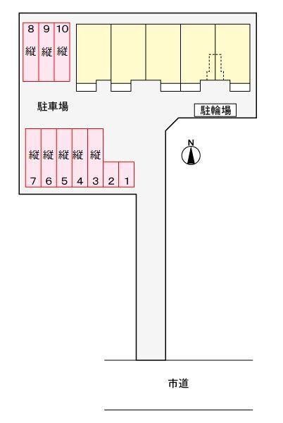 掛川市大池アパート 駐車場