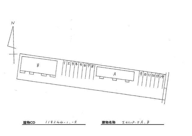 掛川市西大渕アパート 駐車場