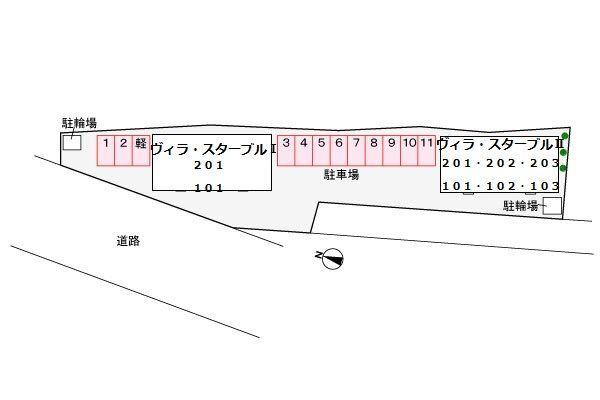 掛川市梅橋アパート 駐車場