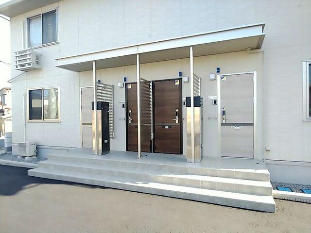 磐田市見付アパート エントランス