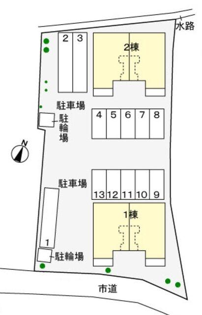 袋井市浅名アパート 駐車場
