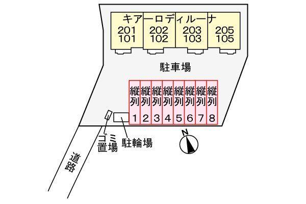 御前崎市白羽アパート 駐車場