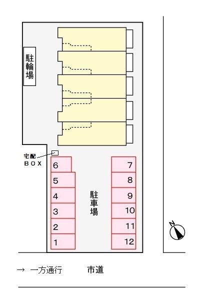 焼津市東小川アパート 駐車場