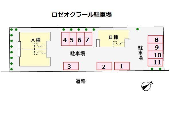 袋井市村松アパート 駐車場