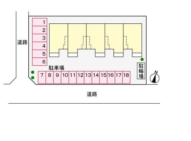 掛川市大池アパート 駐車場