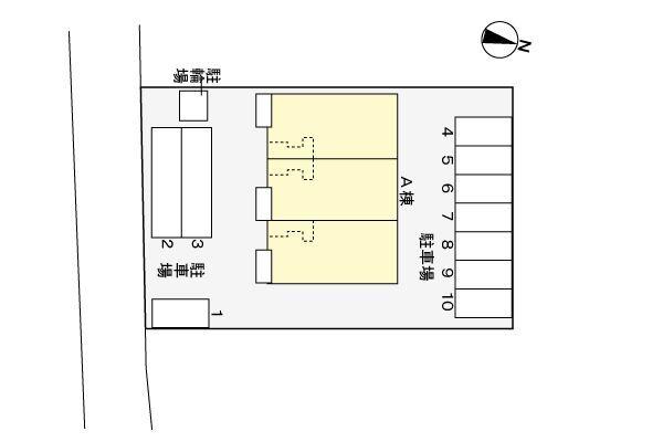 袋井市土橋アパート 駐車場