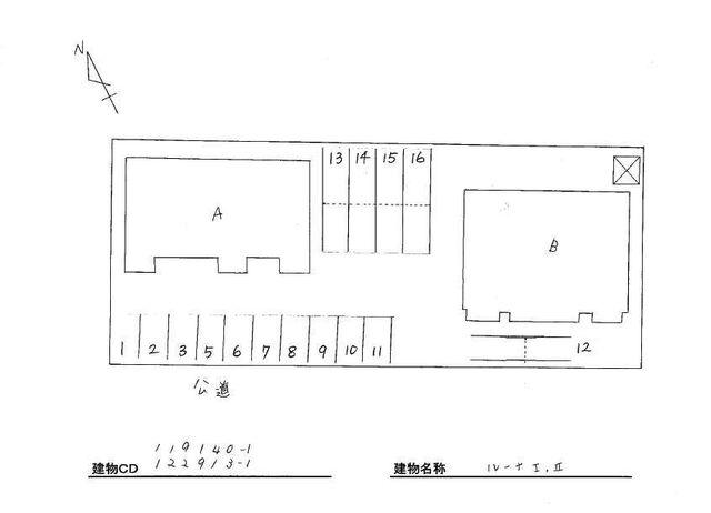 掛川市杉谷南アパート 駐車場