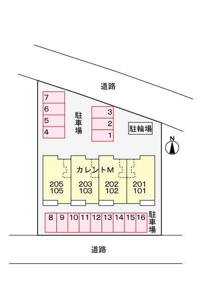 菊川市加茂アパート 駐車場