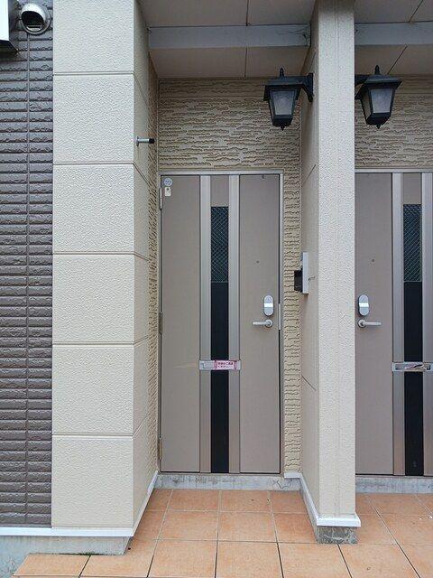 磐田市上大之郷アパート エントランス