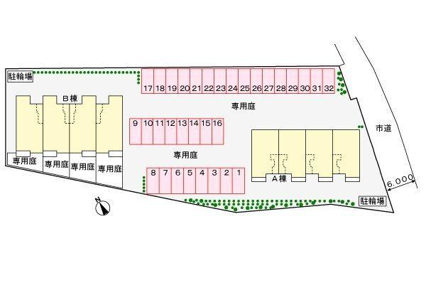 掛川市千浜アパート 駐車場
