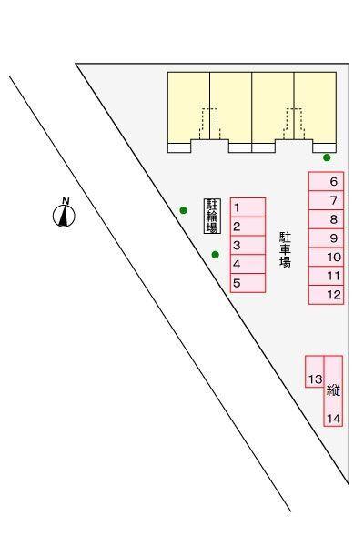 掛川市長谷アパート 駐車場