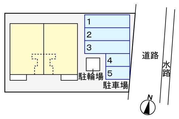 磐田市今之浦アパート 駐車場