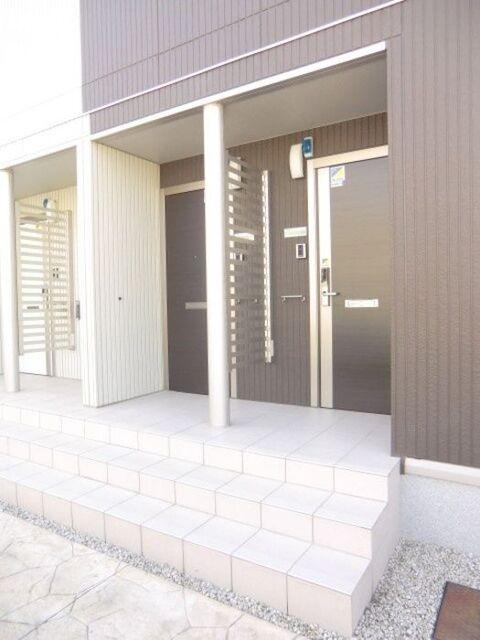 菊川市本所アパート エントランス