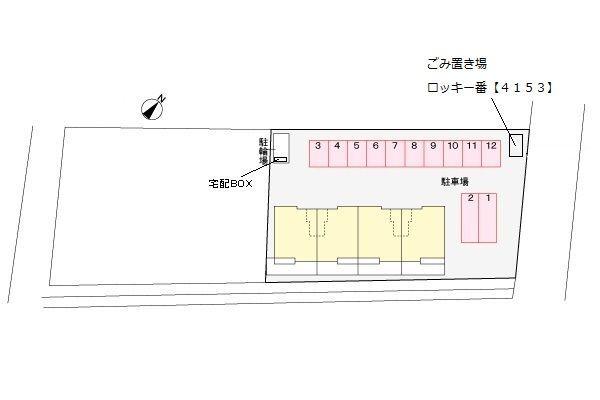 牧之原市静波アパート 駐車場