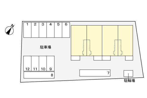 周智郡森町中川アパート 駐車場
