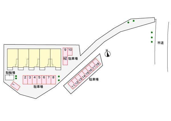 御前崎市池新田アパート 駐車場