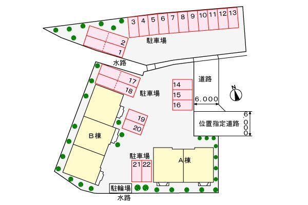 島田市旭アパート 駐車場