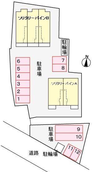 島田市若松町アパート 駐車場
