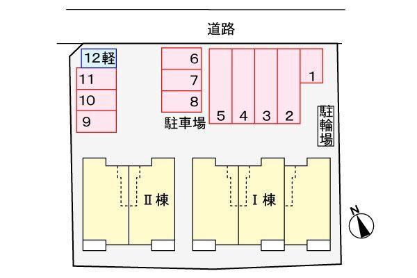 島田市金谷天王町アパート 駐車場
