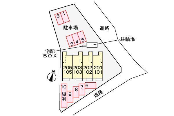 島田市井口アパート 駐車場