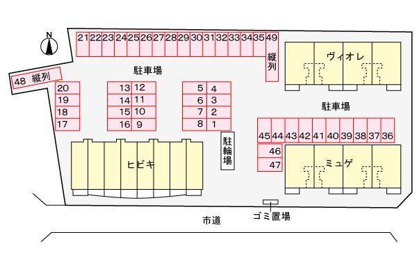 磐田市豊岡マンション 駐車場