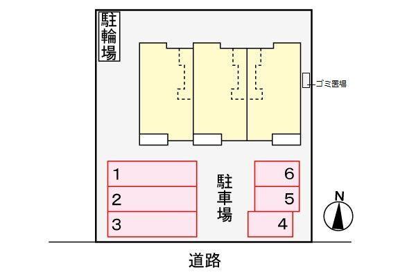 焼津市石津アパート 駐車場