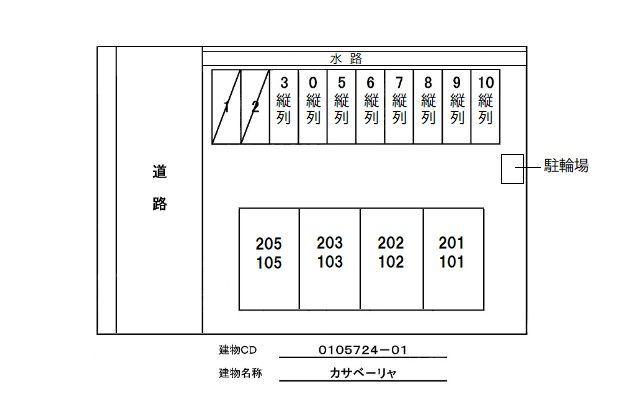 御前崎市池新田アパート 駐車場