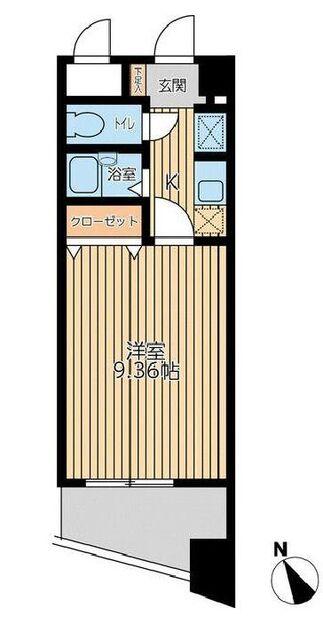 アブレスト西日暮里の間取り