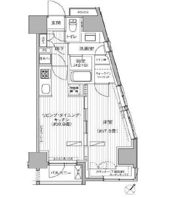 ヒューリックレジデンス駒込の間取り