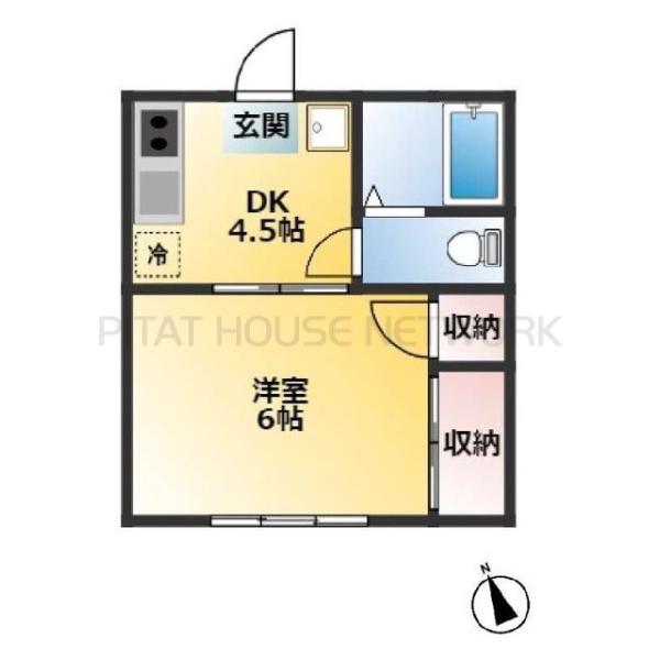 田嶋マンションの間取り