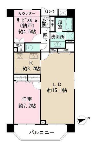 パロス白金の間取り
