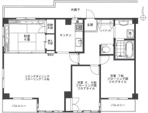  間取り図写真