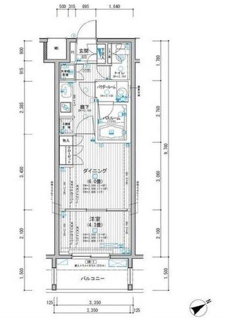 ミリアレジデンス東池袋の間取り