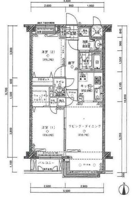  間取り図写真