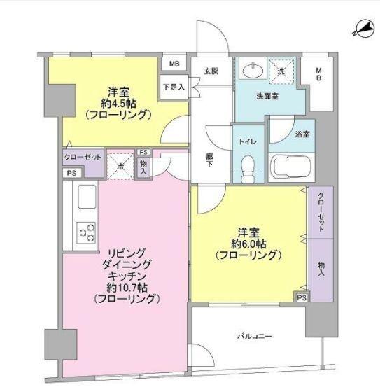パートナーシップアパートメントの間取り