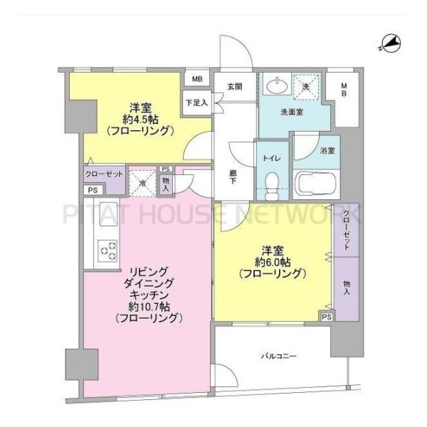 パートナーシップアパートメントの間取り
