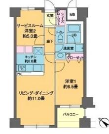 カスタリア茅場町の間取り