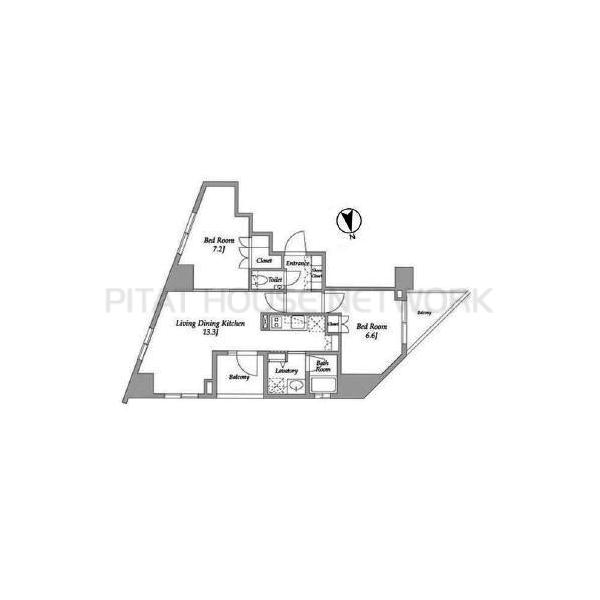 パークアビタシオン麻布十番の間取り