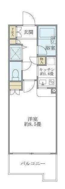 アールヴェール文京白山 の間取り