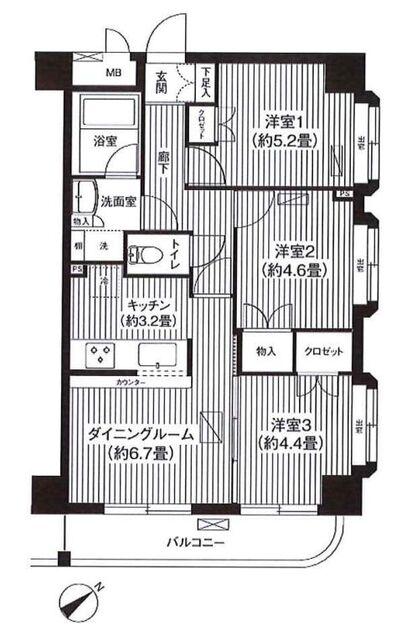  間取り図写真